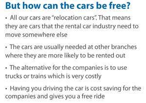 How can the cars be free?