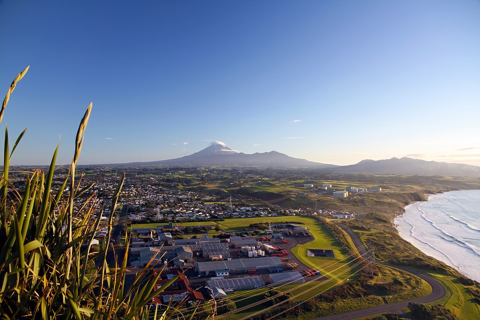 Sea New Zealand Coast Volcanic Taranaki Mt Egmont