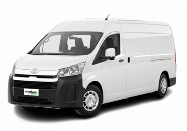 A cargo van is a vehicle designed primarily for transporting goods, with a dedicated cargo area often accessed through sliding side doors and rear doors.