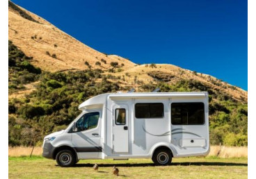 Toilet, shower, sleeping and cooking for 4 people. May be different from the images supplied. No children under 8 years old or requiring a booster or child seat. Road User Charges apply for all kilometers travelled.