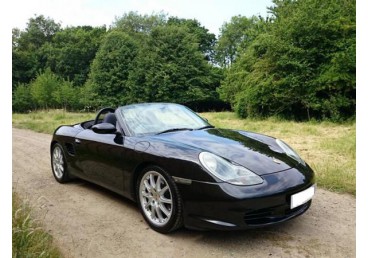 Stunning Black Porsche Boxster S. 6 speed manual is an absolute black panther on the road. 2 seater convertible. 2 boots.