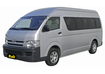 Toyota minibus - diesel / auto with rear luggage cage