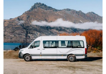 2 berth motorhome. May be different from the images supplied. Comes with a toilet and shower. No children under 8 years old or requiring a booster or child seat. Road User Charges Apply for all kilometers travelled.